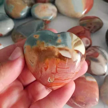  1бр натурален океански камък кварцови кристали във формата на сърце рейки камъни и кристали за декорация на дома градина за продажба на подаръци