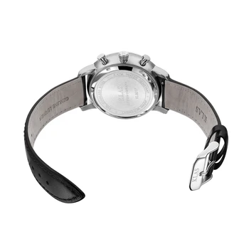  Стилни Кожени часовници с дневен циферблат 36,4 мм за коледен подарък на марката KLAS