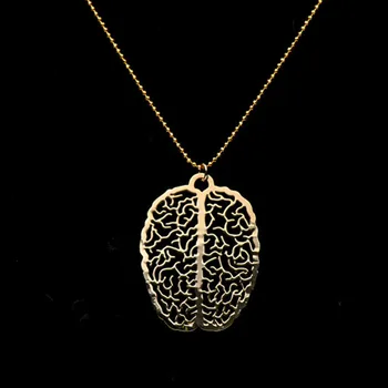  Търговия на едро с Мозъчна клетка, Малко Допълнително огърлица за Мозъка - подарък за психология - подарък за бала по биология безплатна доставка на 12 бр./лот