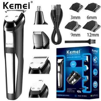  Kemei KM-8601 моющийся универсален тример за оформяне на брада за мъже, комплект за грижа за косата, за веждите си, на тялото, на носа, уши, машинка за подстригване, детайл, електрически Комплект