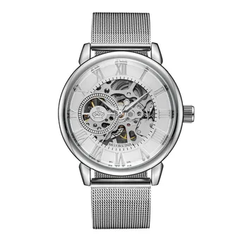  Нови Мъжки Часовници, Модни часовници Със виртуален скелет, Най-Луксозна Марка MG.ORKINA MG, Механични Ръчни Часовници е от неръждаема стомана, Мъжки часовник