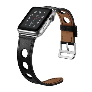  Каишка Apple Watch Ultra 49 мм за iwatch 8 7 45 мм 41 мм мека кожена каишка с три дупки за iwatch series 6 5 4 SE 3 44 мм 40 мм 42 мм
