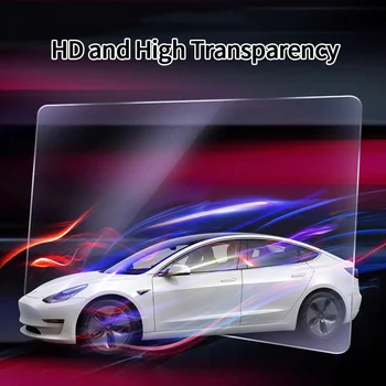  За Tesla, Модел 3 Модел Y Автомобилно Стъкло Темперирано Филм Център За Управление На Навигация Сензорен Екран Протектор На Екрана На Аксесоари За Украса
