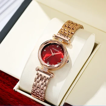  Луксозни Розово-златни Дамски Часовници е От Неръждаема Стомана Relojes Mujer Montre Femme Модерни Ежедневни Часовници са Елегантни Дамски Подаръци Saat