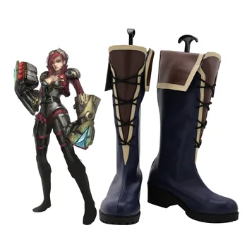  Обувки за cosplay LOL Vi The Piltover Enforcer Обувки за Cosplay По поръчка Всички размери