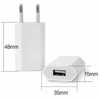  USB Зарядно Устройство за 500mA За iPhone 12 EU Щекер За iPhone 12 Pro Max Адаптер За iPad Таблет iphone13 Преносима Стенни Пътна Такса