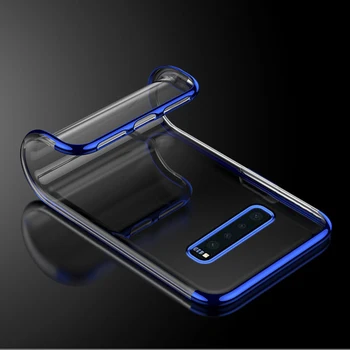  Луксозен Прозрачен Калъф За Samsung Galaxy S10 S10 Lite Plus ултра тънък Прозрачен Мек Калъф От TPU За Galaxy S10 Калъф Funda