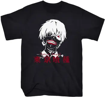  2020 Лятна Хит на Продажбите в Стил Харадзюку, Мъжка Тениска с изображение на Токийския Mirka, Тениски Унисекс Модел Аниме Kaneki