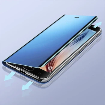  Огледален Флип Калъф За Корпуса iPhone12 iPhone 12 Mini Pro Max I Phone Aifon I12 Iphone12pro Iphone12mini Магнитни Седалките-книжки със Стойка