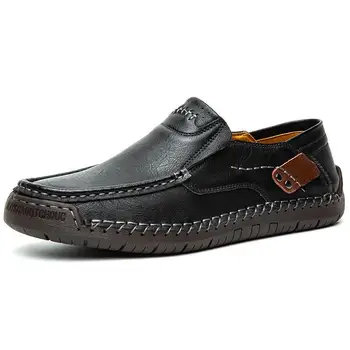  Мъжки обувки Ежедневни Удобни и Дишащи Бизнес Обувки, Обувки за шофиране Голям Размер 2023