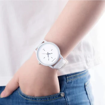  Модерен мъжки ежедневни прости екологично чист силикон кварцов часовник студентски 41 см, с голям циферблат електронни часовници ретро