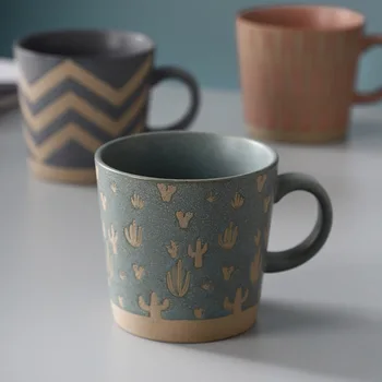  Ins Скандинавски креативна керамична чаша проста офис чаена чаша двойка чаши за вода груба домашна Керамика чаша за Кафе Чаша